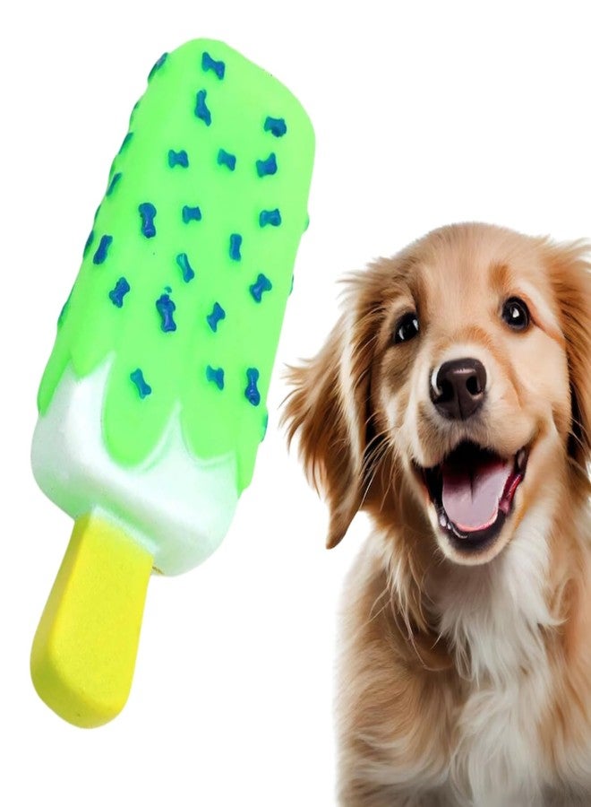 Western Era Ice Cream Bone Print Squeaky Toy -Interactive Plush Toy, Unleash Fun in Your Furry Friend, Buddy for Dogs & Cats, Perfect for Playtime, Chew Time, Long-Lasting for Your Beloved Pet - Image 1